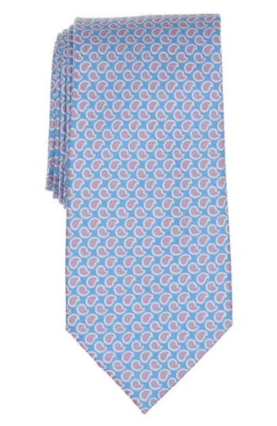 Brooks Brothers Mini Pine Silk Blend Tie In Blue