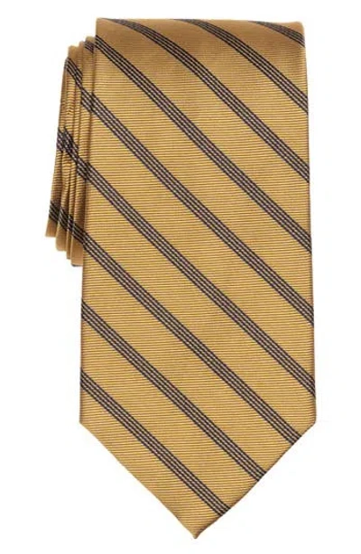 Brooks Brothers Mini Track Stripe Tie In Yellow