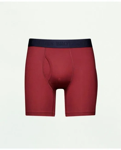 Brooks Brothers Modal Boxer Briefs In Burgundy