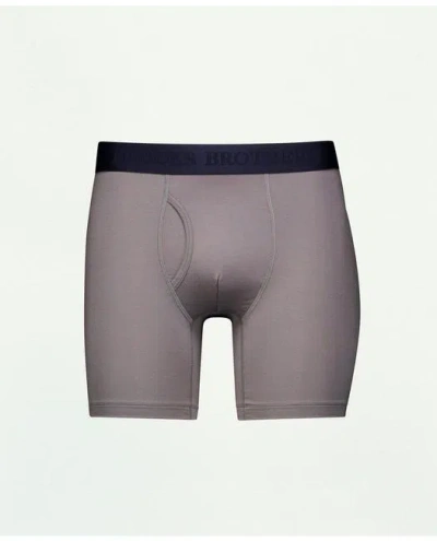 Brooks Brothers Modal Boxer Briefs In Charcoal