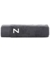 Brooks Brothers Monogrammed Bath Towel In Gray
