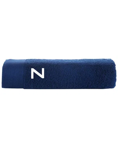 Brooks Brothers Monogrammed Bath Towel In Blue