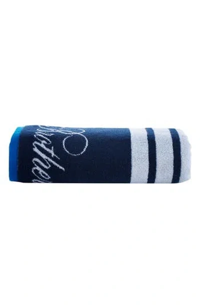 Brooks Brothers Nautical Blanket Stripe Bath Mat In Navy