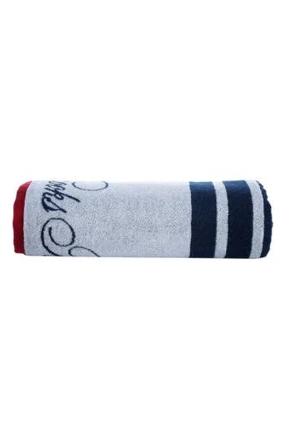 Brooks Brothers Nautical Blanket Stripe Bath Sheet In White