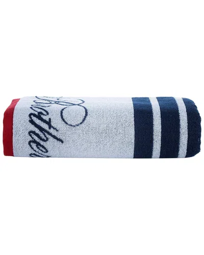 Brooks Brothers Nautical Blanket Stripe Bath Towel In White