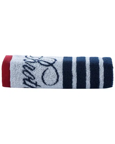 Brooks Brothers Nautical Blanket Stripe Hand Towel In White