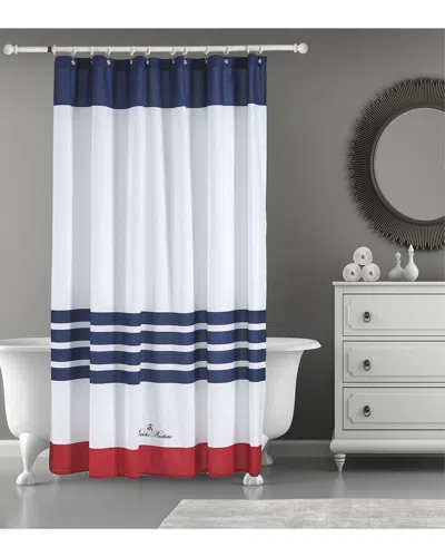 Brooks Brothers Nautical Blanket Stripe Shower Curtain In White