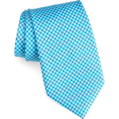 Brooks Brothers Neat Dot & Square Silk Blend Tie In Brown