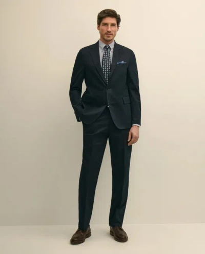 Brooks Brothers No. 1 Sack Suit In Cotton Twill In Blue