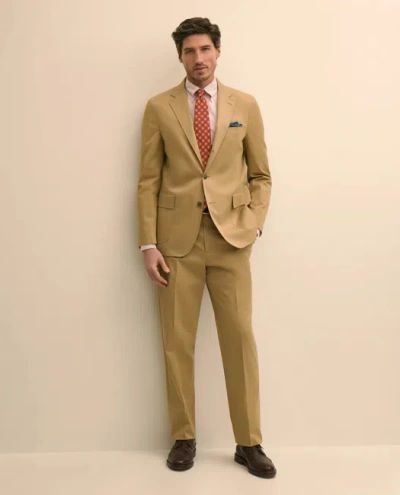 Brooks Brothers No. 1 Sack Suit In Cotton Twill In Neutral