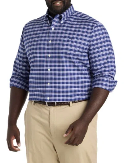 Brooks Brothers Non-iron Check Sport Shirt In Navy Purple Check