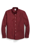 Brooks Brothers Regular Fit Solid Stretch Cotton Button-down Oxford Shirt In Red