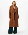 Brooks Brothers Notch Collar Coat In Water-repellent Brushed-twill Wool In Brown