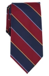 Brooks Brothers Og Stripe Silk Blend Tie In Dark Red