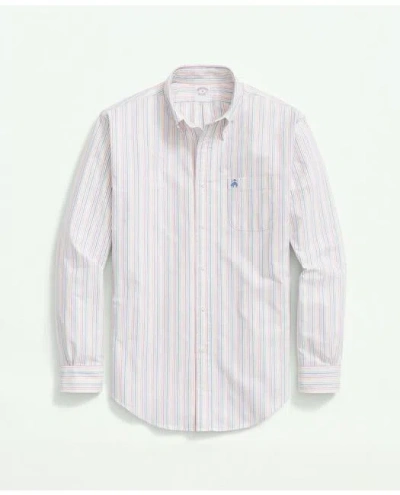 Brooks Brothers Original Polo Button-down Oxford Shirt, Pride Candy Stripe | Size 2xl In Multicolor
