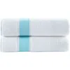 Brooks Brothers Ottoman Rolls 2-pack Turkish Cotton Bath Sheets In White