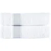Brooks Brothers Ottoman Rolls 2-pack Turkish Cotton Bath Sheets In White/silver