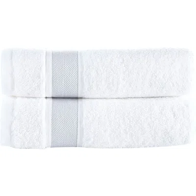 Brooks Brothers Ottoman Rolls 2-pack Turkish Cotton Bath Towels In Multi
