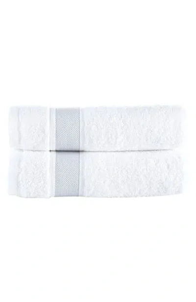 Brooks Brothers Ottoman Rolls 2-pack Turkish Cotton Hand Towels In Gray
