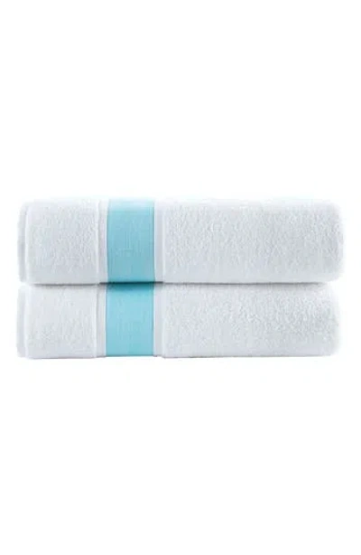 Brooks Brothers Ottoman Rolls 2-pack Turkish Cotton Washcloths In Green