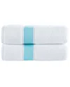 Brooks Brothers Ottoman Rolls 2pc Bath Towels In Green