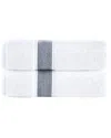 Brooks Brothers Ottoman Rolls 2pc Bath Towels In Navy