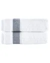 Brooks Brothers Ottoman Rolls 2pc Hand Towels In Navy