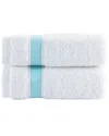 Brooks Brothers Ottoman Rolls 2pc Wash Towels In Green