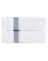 Brooks Brothers Ottoman Rolls 2pc Wash Towels In Navy