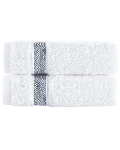 Brooks Brothers Ottoman Rolls 2pc Wash Towels In Navy