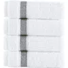 Brooks Brothers Ottoman Rolls 4-pack Turkish Cotton Bath Towels In Gray