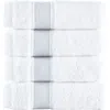 Brooks Brothers Ottoman Rolls 4-pack Turkish Cotton Bath Towels In Silver