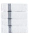 Brooks Brothers Ottoman Rolls 4pc Wash Towels In Navy