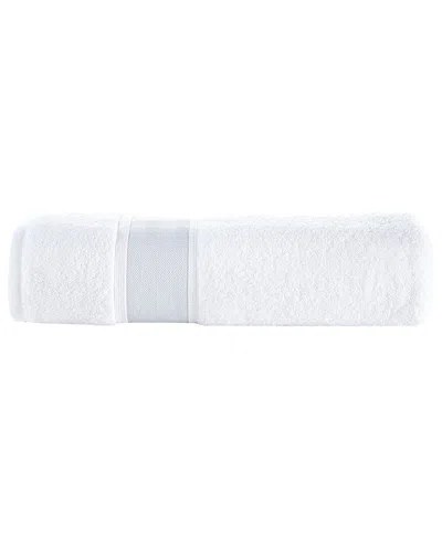 Brooks Brothers Ottoman Rolls Bath Sheet In Silver