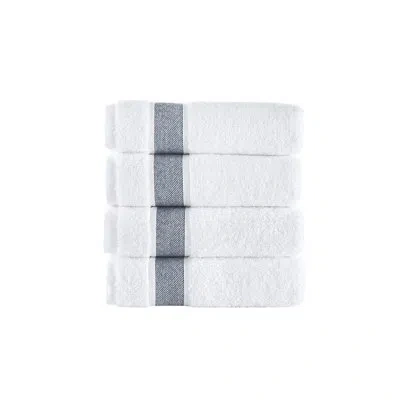 Brooks Brothers Ottoman Rolls Hand Towels In Navy