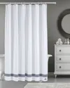 Brooks Brothers Ottoman Rolls Shower Curtain In Navy