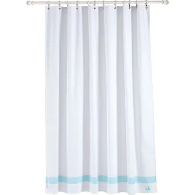 Brooks Brothers Ottoman Rolls Shower Curtain In Blue