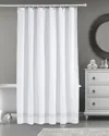Brooks Brothers Ottoman Rolls Shower Curtain In Silver
