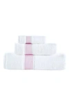 Brooks Brothers Ottoman Rolls Turkish Cotton 3-piece Bath Essential Towels In Multi
