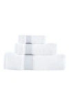 Brooks Brothers Ottoman Rolls Turkish Cotton 3-piece Bath Essential Towels In Multi