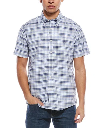 Brooks Brothers Oxford Check Shirt In Blue