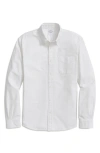 Brooks Brothers Washed Cotton Seersucker Button-down Collar Sport Shirt In White