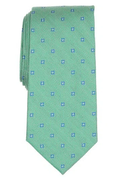 Brooks Brothers Oxford Floral Silk Blend Tie In Green