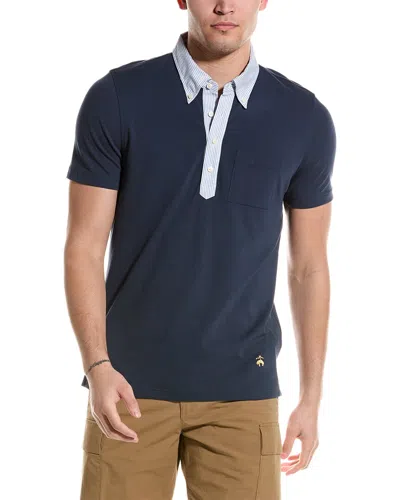 Brooks Brothers Oxford Polo Shirt In Blue