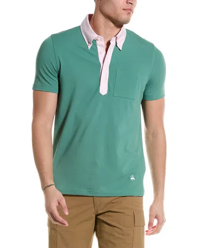 Brooks Brothers Oxford Polo Shirt In Green