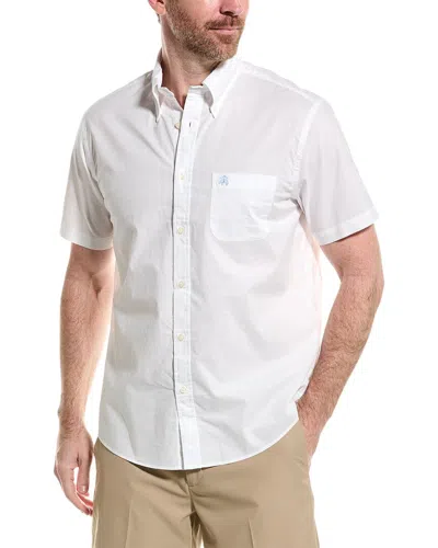 Brooks Brothers Stretch Non-iron Oxford Button-down Collar Sport Shirt In White