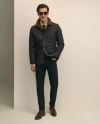 Brooks Brothers Paddock Diamond Quilted Coat In Black