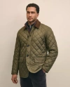 Brooks Brothers Paddock Diamond Quilted Coat In Green
