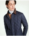 Brooks Brothers Paddock Diamond Quilted Coat In Navy