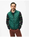 Brooks Brothers Paddock Diamond Quilted Vest In Dark Green